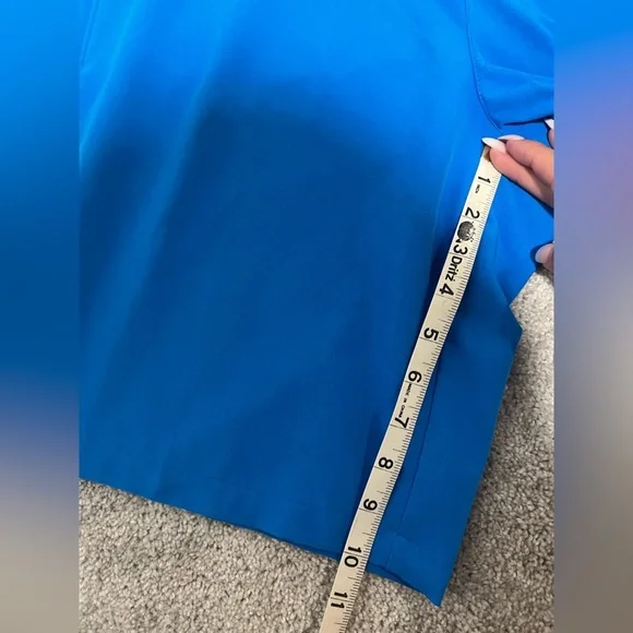 Nike Men's Vibrant Blue Flat Front Shorts - Picture 6 of 8